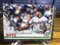 Juan Soto [Lights on Bat] Baseball Cards 2019 Topps Holiday Mega Box Prices