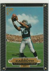 Rae Carruth [Player's Private Issue] Football Cards 1997 Topps Gallery Prices
