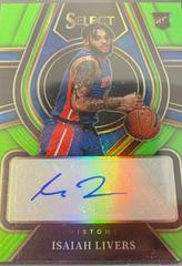 Isaiah Livers [Green Prizm] Basketball Cards 2021 Panini Select Rookie Signatures Prices