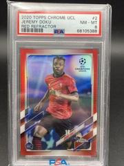 Jeremy Doku [Red] Soccer Cards 2020 Topps Chrome UEFA Champions League Prices