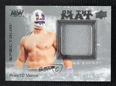 Pres10 Vance Wrestling Cards 2021 Upper Deck AEW Spectrum On the Mat Relics Prices