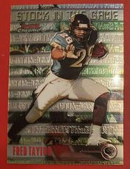 Fred Taylor #S10 Football Cards 1999 Bowman Chrome Stock in the Game Prices