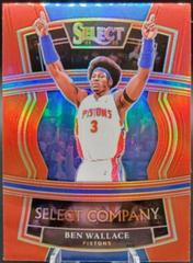 Ben Wallace [Red Prizm] Basketball Cards 2021 Panini Select Company Prices