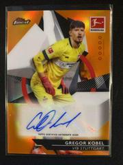 Gregor Kobel [Orange Wave Refractor] Soccer Cards 2020 Topps Finest Bundesliga Autographs Prices