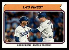 LA's Finest [Mookie Betts, Freddie Freeman] Baseball Cards 2023 Topps Heritage Combo Prices