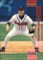 Chipper Jones #91 Baseball Cards 2001 Topps H.D Prices