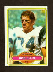 Bob Klein #283 Football Cards 1980 Topps Prices