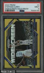 Stephen Curry [Gold] #4 Basketball Cards 2022 Panini Prizm Widescreen Prices