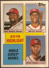 Howie Kendrick, Juan Soto, Stephen Strasburg Baseball Cards 2020 Topps Throwback Thursday Prices