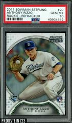 Anthony Rizzo [Rookie Refractor] Baseball Cards 2011 Bowman Sterling Prices