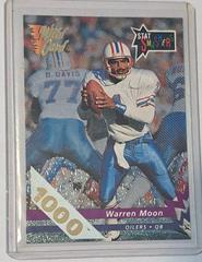 Warren Moon [1000 Stripe] Football Cards 1992 Wild Card Stat Smashers Prices