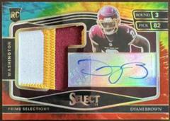 Dyami Brown [Tie Dye] Football Cards 2021 Panini Select Rookie Signatures Prices