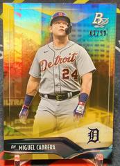 Miguel Cabrera [Orange] #32 Baseball Cards 2021 Bowman Platinum Prices