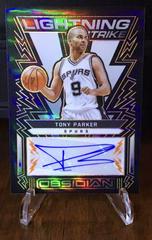 Tony Parker [Orange] Basketball Cards 2021 Panini Obsidian Lightning Strike Signatures Prices