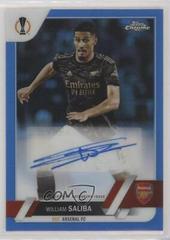 William Saliba [Blue] #CA-WS Soccer Cards 2022 Topps Chrome UEFA Club Competitions Autographs Prices