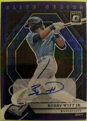 Bobby Witt Jr. [Pandora Blue] Baseball Cards 2022 Panini Donruss Optic Elite Series Signatures Prices