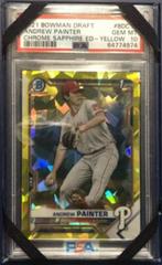 Andrew Painter [Yellow] #BDC-10 Baseball Cards 2021 Bowman Draft Sapphire Prices