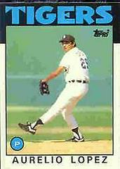 Aurelio Lopez #367 Baseball Cards 1986 Topps Tiffany Prices