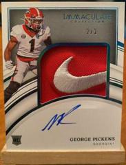 George Pickens [Patch Autograph Brand Logo] #76 Football Cards 2022 Panini Immaculate Collegiate Prices