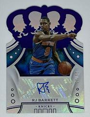 RJ Barrett [Purple] Basketball Cards 2019 Panini Crown Royale Rookie Autographs Prices