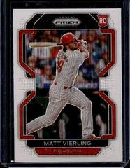 Matt Vierling [White Sparkle Prizm] #1 Baseball Cards 2022 Panini Prizm Prices