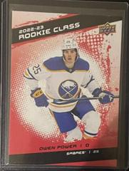 Owen Power [Red] #RC-15 Hockey Cards 2022 Upper Deck Rookie Class Prices