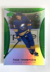 Tage Thompson [Green] #29 Hockey Cards 2022 Upper Deck Trilogy Prices