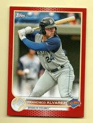 Francisco Alvarez [Red] #PD-18 Baseball Cards 2022 Topps Pro Debut Prices