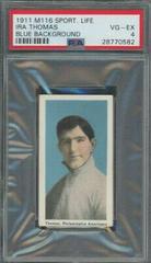 Ira Thomas [Blue Background] Baseball Cards 1911 M116 Sporting Life Prices