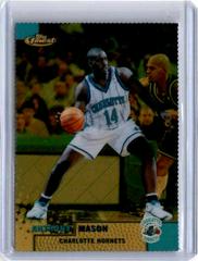 Anthony Mason Gold Refractor #202 Basketball Cards 1999 Finest Prices