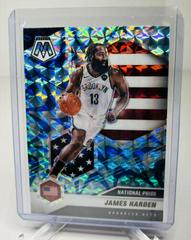 James Harden [Blue Fluorescent] Basketball Cards 2020 Panini Mosaic Prices