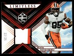 David Njoku [Ruby] #LM-DNJ Football Cards 2022 Panini Limited Materials Prices