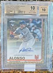 Pete Alonso [Gold Refractor] #PA Baseball Cards 2019 Topps Chrome Autographs Prices