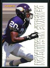 DeWayne Washington #17 Football Cards 1995 Fleer Rookie Sensations Prices