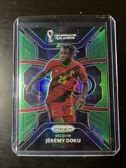 Jeremy Doku [Green] Soccer Cards 2022 Panini Prizm World Cup Phenomenon Prices