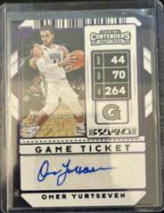 Omer Yurtseven [Purple Autograph] #100 Basketball Cards 2020 Panini Contenders Draft Picks Prices