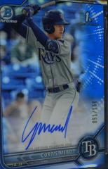 Curtis Terry [Blue Refractor] #CRA-CT Baseball Cards 2022 Bowman Chrome Rookie Autographs Prices
