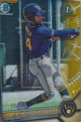 Jackson Chourio [Gold Refractor] #BCP-79 Baseball Cards 2022 Bowman Chrome Prospects Prices