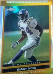 Randy Moss [Chrome Gold Refractor] Football Cards 2003 Topps Draft Picks & Prospects Prices