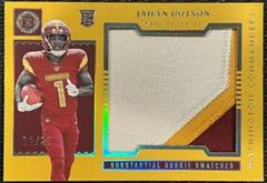 Jahan Dotson [Gold] #SS-10 Football Cards 2022 Panini Encased Substantial Rookie Swatches Prices