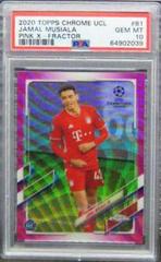 Jamal Musiala [Pink Xfractor] Soccer Cards 2020 Topps Chrome UEFA Champions League Prices