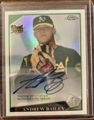 Andrew Bailey [Autograph Blue Refractor] #242 Baseball Cards 2009 Topps Chrome Prices