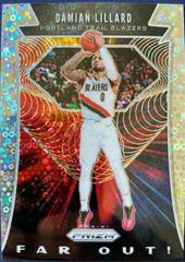 Damian Lillard [Silver Prizm] #15 Basketball Cards 2019 Panini Prizm Far Out Prices