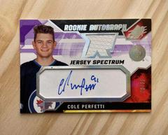 Cole Perfetti [Patch] #CP Hockey Cards 2021 SPx Rookie Auto Jersey Prices