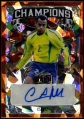 Cafu [Orange Crystal] Soccer Cards 2022 Leaf Metal Champions Autographs Prices