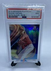 Shohei Ohtani [With Glove Blue] #34 Baseball Cards 2018 Bowman Platinum Prices