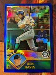 Ben Davis [Gold Refractor] #416 Baseball Cards 2003 Topps Chrome Prices