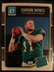 Carson Wentz Football Cards 2016 Panini Donruss Optic Prices
