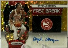 Onyeka Okongwu [Gold] #43 Basketball Cards 2023 Panini Prizm Fast Break Autograph Prices
