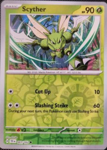 Scyther [Reverse Holo] #1 Pokemon Temporal Forces